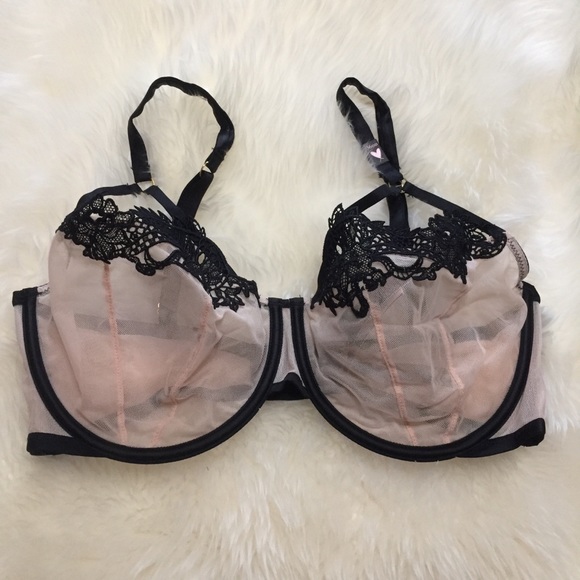 NWT VS 36DD Unlined Dragon Lace Balconette Bra - Picture 7 of 12
